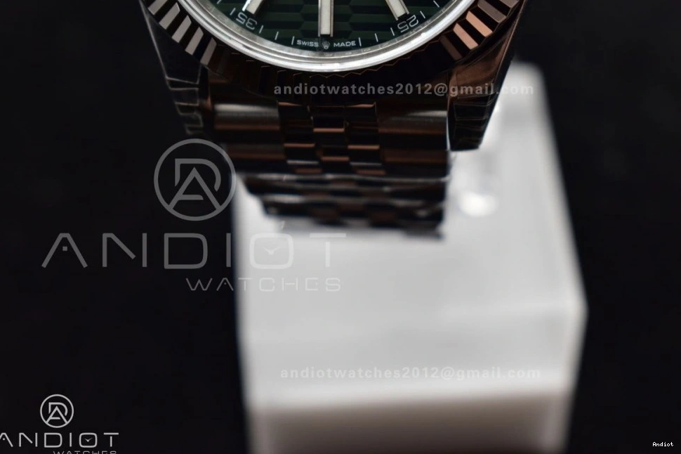 Bracelet Jubilee 904L on 126334 VS3235 Dial Green Best DateJust Edition Steel Fluted Textured Bezel VSF 41 1:1 1109